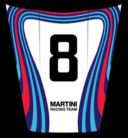 Martini Racing Aluminum Hood Replica man cave office wall bar garage