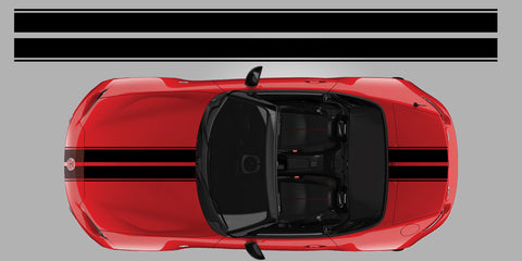 Mazda Miata Mx 5 outlined vinyl rally stripe