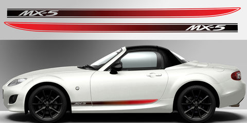 Miata MX-5 NC fading side stripe vinyl decal