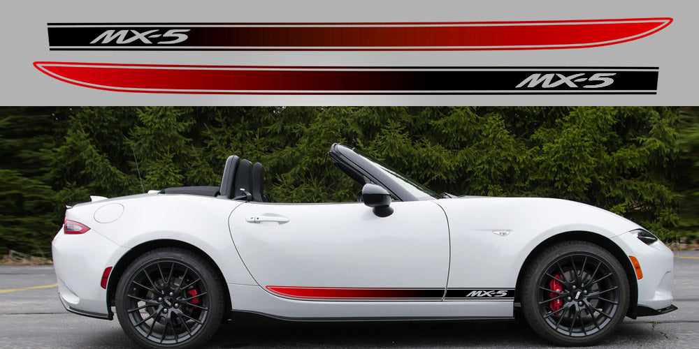 BOMBE MAT MINI (ND2 ver.)　RETRO STRIPE Mazda Miata MX-5 ND Fade Stripe – Stripe Garage