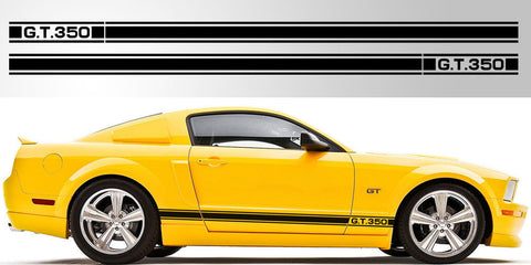 Ford Mustang GT 350 3 stripe vinyl decal graphic