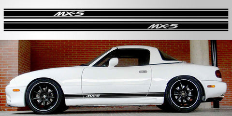 Mazda MX5 Eunos Roaster logo triple stripe vinyl decal