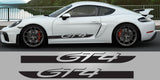 718 GT4 Cayman Porsche vinyl script foil decal