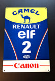 Williams Formula One Vintage Williams Alain Prost Renault F1 Metal Wall Sign