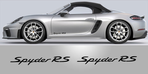 Porsche 718 Boxster Spyder replacement door vinyl oem decal foil