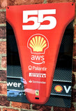 Ferrari F1 Carlos Sainz 55 Formula one motorsport racing metal wall art