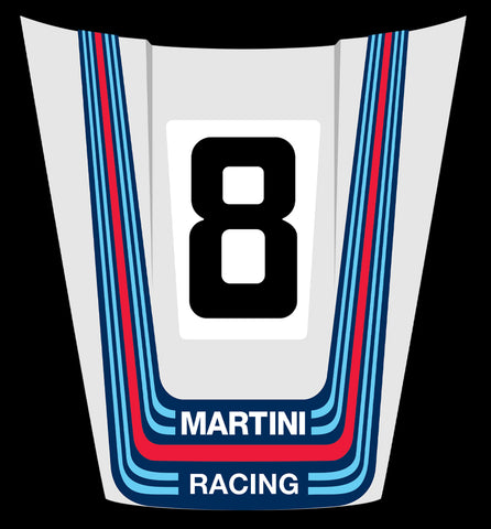 Martini Racing Aluminum Hood Replica man cave office wall bar garage