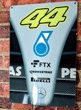 Lewis Hamilton Mercedes Formula one motorsport racing metal wall art