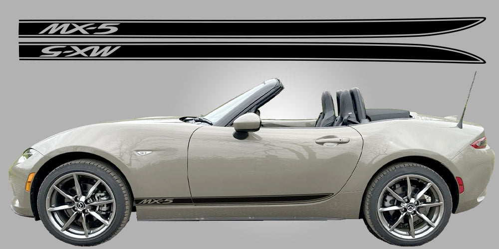 Miata NC side stripes vinal decal OEM