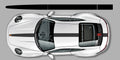 Porsche 992 Motorsport Exclusive center vinyl stripe decal