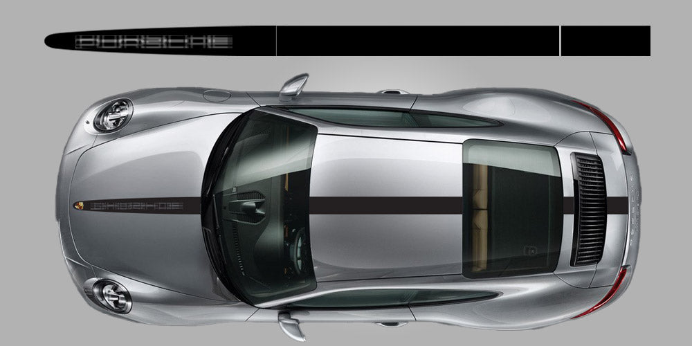 Porsche 991 GT3 Motorsport Exclusive center vinyl stripe decal