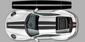 Porsche 992 Sport classic OEM replica vinyl decal center stripes