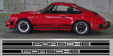 Porsche 911 G Code 4.5" Side triple stripe classic vinyl decal foils