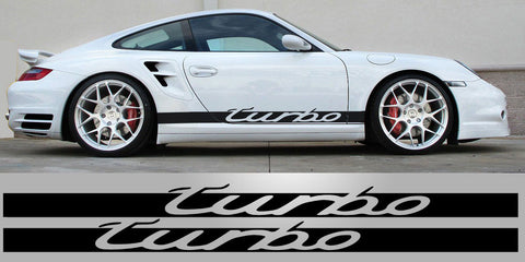 Porsche 911 Turbo Side Script Decals
