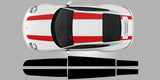 Porsche 911 911R top Hood  Roof Stripes