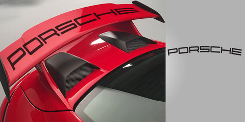 Porsche 991 GT3 Rear Wing Vinyl Decal Foil Grahic Decal
