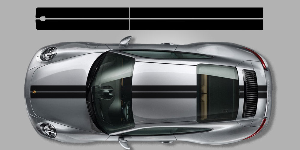 exclusive 991  Porsche center stripe graphic