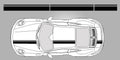 Porsche 991 992 offset center vinyl graphic decal stripe foil