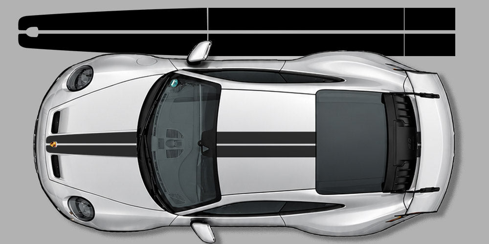 Porsche 992 GT3 Factory vinyl oem decal center stripe