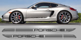 Cayman Boxster 981 two tone side stripe vinyl foil decals