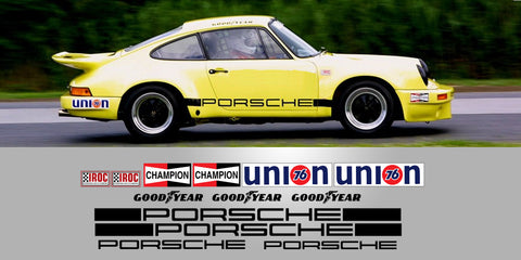 Porsche 911 IROC RSR Full Decal Package Sponsors Foils