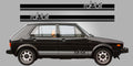 VW Volkswagen rabbit side stripes vinyl decals MK1 MK2
