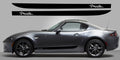 Mazda Miata ND side stripe script vinyl decal 