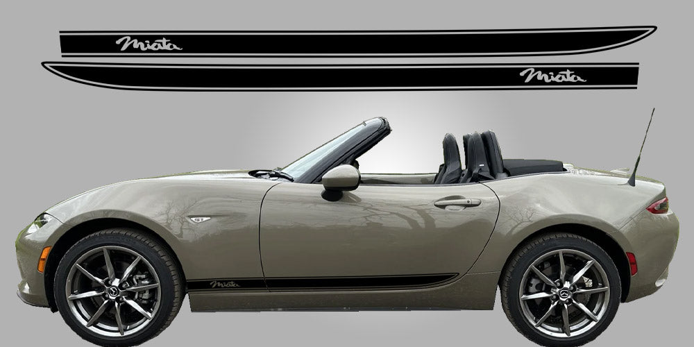 Miata ND RF Side Stripe Logo vinyl decals