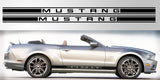 Mustang Triple stripe rocker decal vinyl graphic