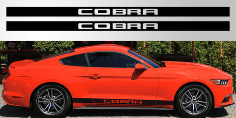 Mustang Cobra Solid stripe vinyl decal graphic