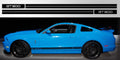 Mustang Double Stripe GT 500 vinyl rocker decal