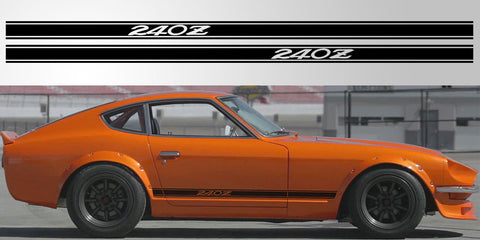 Datsun Nissan 240Z vinyl side stripe rocker decal graphic