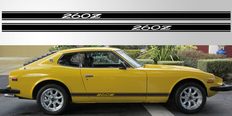 Datsun Nissan 260Z vinyl side stripe rocker decal graphic
