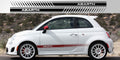 Fiat 500 Abarth vinyl decal graphic stripe