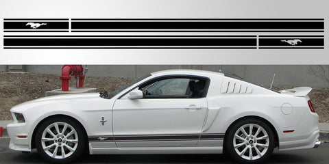 Mustang GT Triple stripe vinyl decal graphic logo