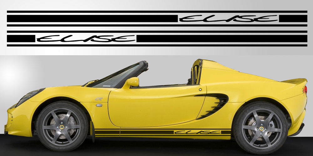 Lotus Elise rocker stripe vinyl decal graphic