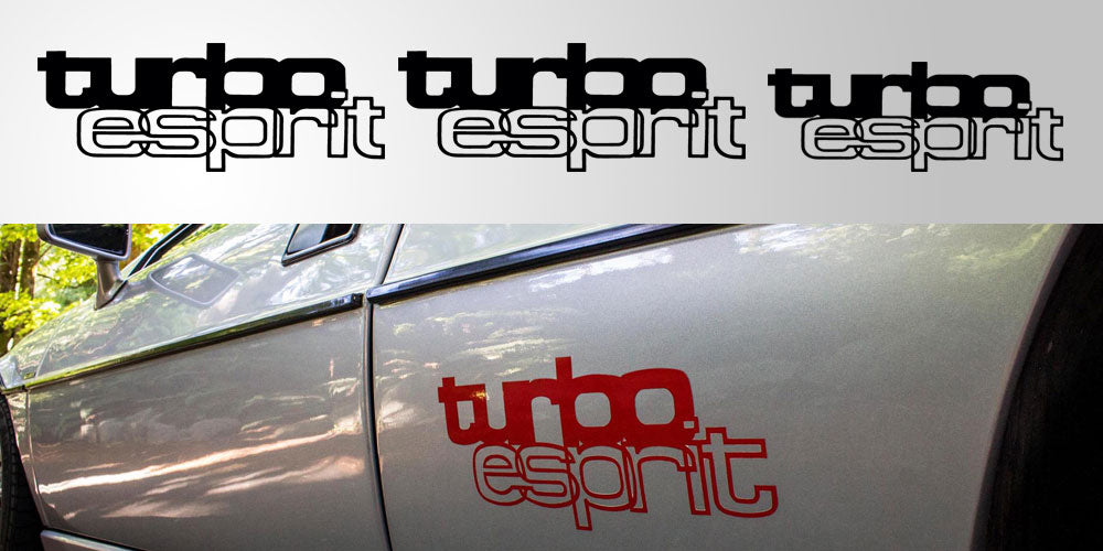 Lotus Esprit Turbo Side and Hood decals