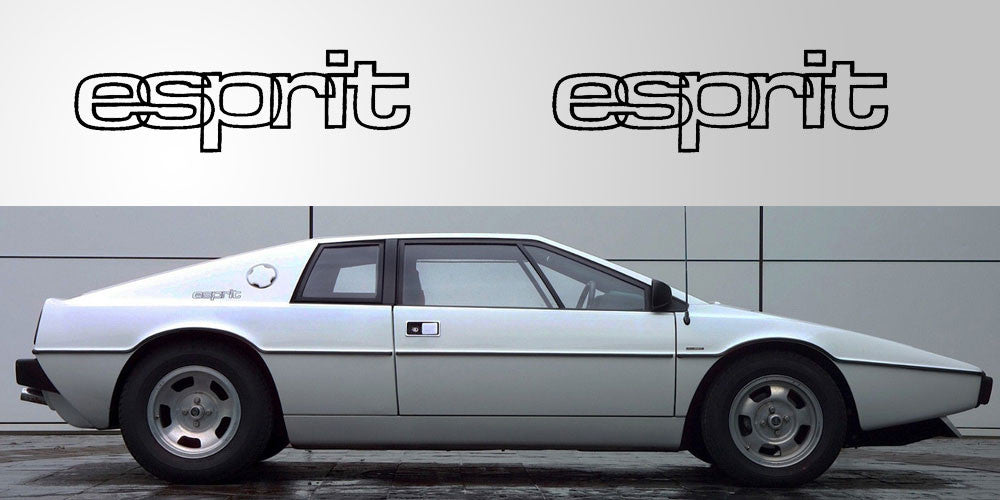 Lotus Esprit logo decals