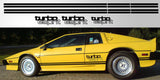 Lotus Esprit Turbo Rocker Stripes and Logo package