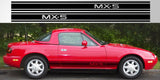 Mazda MX5 NA original logo vinyl decal graphic side stripe