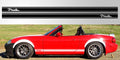 Mazda Miata MX 5 Roadster Triple Stripe Decal