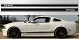 Mustang GT 500 three stripe vinyl decal