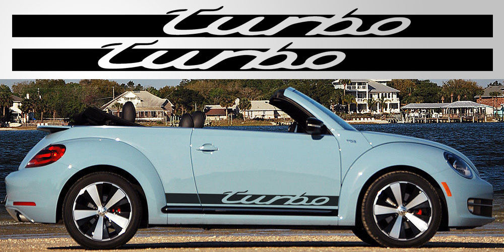 Volkswagen VW Beetle Turbo side decal graphics