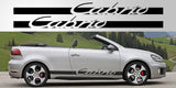 VW Volkswagen Cabrio Vinyl decal graphic stripe